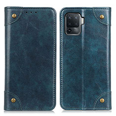 Coque Portefeuille Livre Cuir Etui Clapet M04L pour Oppo A94 4G Bleu