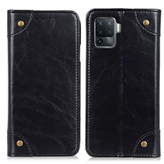 Coque Portefeuille Livre Cuir Etui Clapet M04L pour Oppo A94 4G Noir