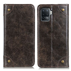 Coque Portefeuille Livre Cuir Etui Clapet M04L pour Oppo F19 Pro Bronze