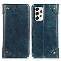 Coque Portefeuille Livre Cuir Etui Clapet M04L pour Samsung Galaxy A53 5G Bleu