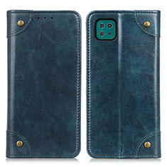 Coque Portefeuille Livre Cuir Etui Clapet M04L pour Samsung Galaxy F42 5G Bleu