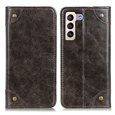 Coque Portefeuille Livre Cuir Etui Clapet M04L pour Samsung Galaxy S22 Plus 5G Bronze