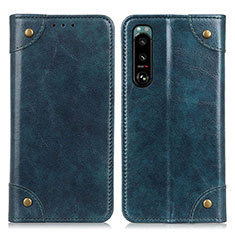 Coque Portefeuille Livre Cuir Etui Clapet M04L pour Sony Xperia 5 III Bleu