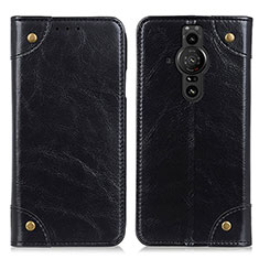 Coque Portefeuille Livre Cuir Etui Clapet M04L pour Sony Xperia PRO-I Noir