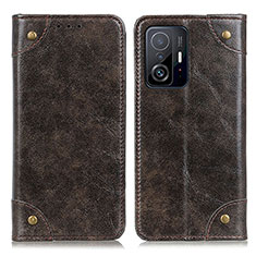 Coque Portefeuille Livre Cuir Etui Clapet M04L pour Xiaomi Mi 11T 5G Bronze