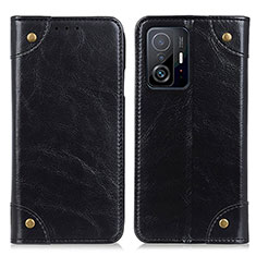 Coque Portefeuille Livre Cuir Etui Clapet M04L pour Xiaomi Mi 11T Pro 5G Noir