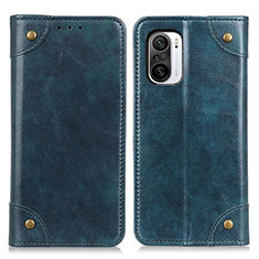 Coque Portefeuille Livre Cuir Etui Clapet M04L pour Xiaomi Redmi K40 5G Bleu