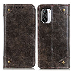 Coque Portefeuille Livre Cuir Etui Clapet M04L pour Xiaomi Redmi K40 5G Bronze