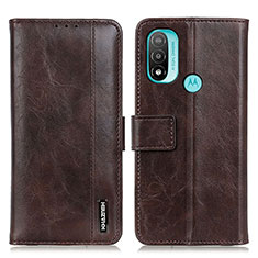 Coque Portefeuille Livre Cuir Etui Clapet M05L pour Motorola Moto E20 Marron