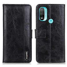 Coque Portefeuille Livre Cuir Etui Clapet M05L pour Motorola Moto E20 Noir