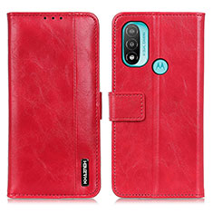 Coque Portefeuille Livre Cuir Etui Clapet M05L pour Motorola Moto E20 Rouge