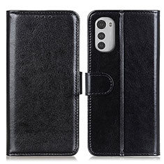 Coque Portefeuille Livre Cuir Etui Clapet M05L pour Motorola Moto E32 Noir