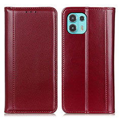 Coque Portefeuille Livre Cuir Etui Clapet M05L pour Motorola Moto Edge 20 Lite 5G Rouge