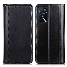 Coque Portefeuille Livre Cuir Etui Clapet M05L pour Oppo A16s Noir