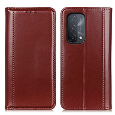 Coque Portefeuille Livre Cuir Etui Clapet M05L pour Oppo A54 5G Marron