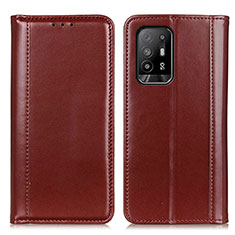 Coque Portefeuille Livre Cuir Etui Clapet M05L pour Oppo A94 5G Marron