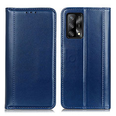 Coque Portefeuille Livre Cuir Etui Clapet M05L pour Oppo Reno6 Lite Bleu