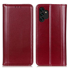 Coque Portefeuille Livre Cuir Etui Clapet M05L pour Samsung Galaxy A13 4G Rouge