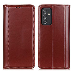 Coque Portefeuille Livre Cuir Etui Clapet M05L pour Samsung Galaxy A15 LTE Marron