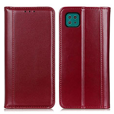 Coque Portefeuille Livre Cuir Etui Clapet M05L pour Samsung Galaxy F42 5G Rouge