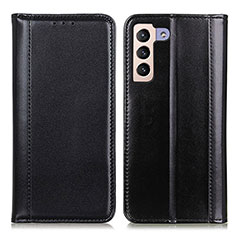 Coque Portefeuille Livre Cuir Etui Clapet M05L pour Samsung Galaxy S21 Plus 5G Noir