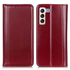 Coque Portefeuille Livre Cuir Etui Clapet M05L pour Samsung Galaxy S21 Plus 5G Rouge