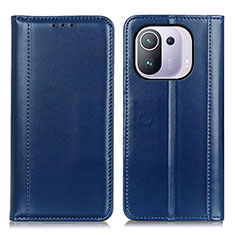 Coque Portefeuille Livre Cuir Etui Clapet M05L pour Xiaomi Mi 11 Pro 5G Bleu