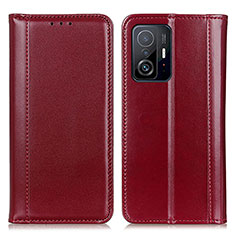 Coque Portefeuille Livre Cuir Etui Clapet M05L pour Xiaomi Mi 11T 5G Rouge