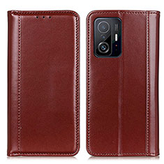 Coque Portefeuille Livre Cuir Etui Clapet M05L pour Xiaomi Mi 11T Pro 5G Marron