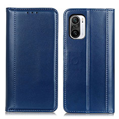 Coque Portefeuille Livre Cuir Etui Clapet M05L pour Xiaomi Redmi K40 5G Bleu