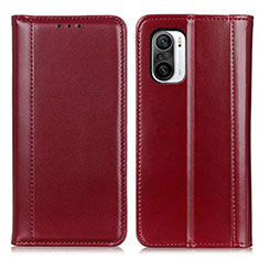 Coque Portefeuille Livre Cuir Etui Clapet M05L pour Xiaomi Redmi K40 Pro+ Plus 5G Rouge