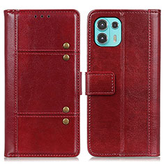 Coque Portefeuille Livre Cuir Etui Clapet M06L pour Motorola Moto Edge 20 Lite 5G Rouge