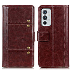 Coque Portefeuille Livre Cuir Etui Clapet M06L pour OnePlus 9RT 5G Marron