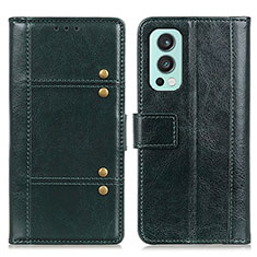 Coque Portefeuille Livre Cuir Etui Clapet M06L pour OnePlus Nord 2 5G Vert