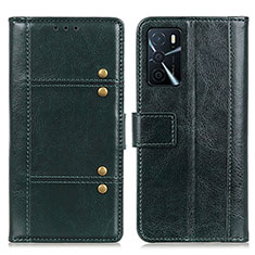 Coque Portefeuille Livre Cuir Etui Clapet M06L pour Oppo A16s Vert