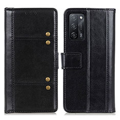 Coque Portefeuille Livre Cuir Etui Clapet M06L pour Oppo A53s 5G Noir