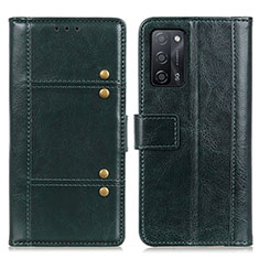 Coque Portefeuille Livre Cuir Etui Clapet M06L pour Oppo A53s 5G Vert