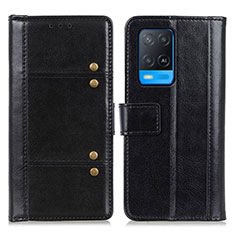 Coque Portefeuille Livre Cuir Etui Clapet M06L pour Oppo A54 4G Noir