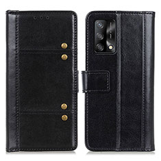 Coque Portefeuille Livre Cuir Etui Clapet M06L pour Oppo A74 4G Noir