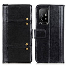 Coque Portefeuille Livre Cuir Etui Clapet M06L pour Oppo A94 5G Noir