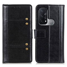 Coque Portefeuille Livre Cuir Etui Clapet M06L pour Oppo Reno5 A Noir