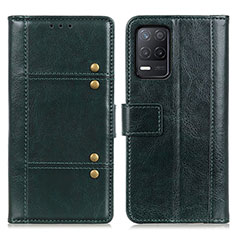 Coque Portefeuille Livre Cuir Etui Clapet M06L pour Realme 8 5G Vert