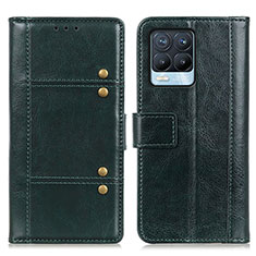 Coque Portefeuille Livre Cuir Etui Clapet M06L pour Realme 8 Pro Vert