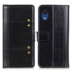 Coque Portefeuille Livre Cuir Etui Clapet M06L pour Samsung Galaxy A03 Core Noir