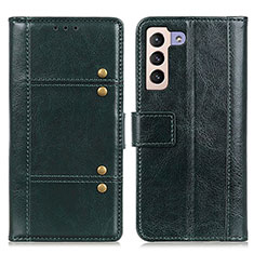 Coque Portefeuille Livre Cuir Etui Clapet M06L pour Samsung Galaxy S21 Plus 5G Vert