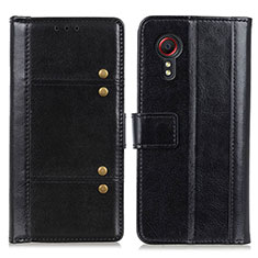Coque Portefeuille Livre Cuir Etui Clapet M06L pour Samsung Galaxy XCover 5 SM-G525F Noir