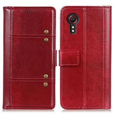 Coque Portefeuille Livre Cuir Etui Clapet M06L pour Samsung Galaxy XCover 5 SM-G525F Rouge