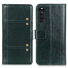 Coque Portefeuille Livre Cuir Etui Clapet M06L pour Sony Xperia 10 III Lite Vert