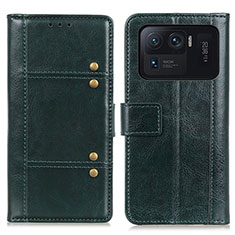 Coque Portefeuille Livre Cuir Etui Clapet M06L pour Xiaomi Mi 11 Ultra 5G Vert