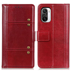 Coque Portefeuille Livre Cuir Etui Clapet M06L pour Xiaomi Mi 11i 5G Rouge